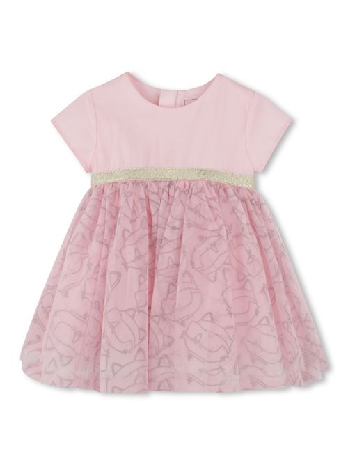 Abito rosa in tulle KARL LAGERFELD | Z30519ROSA
